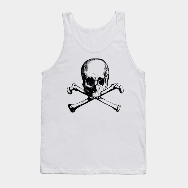 Skull And Crossbone Tank Top by babydollchic